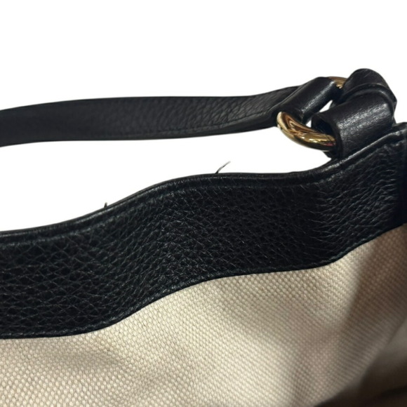 GUCCI Black Leather Shoulder Bag - Picture 8 of 11